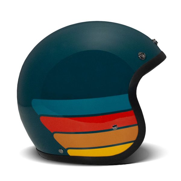 *10 WORKING DAYS EXTRA TRANSIT TIME* DMD Retro helmet Petrolhead