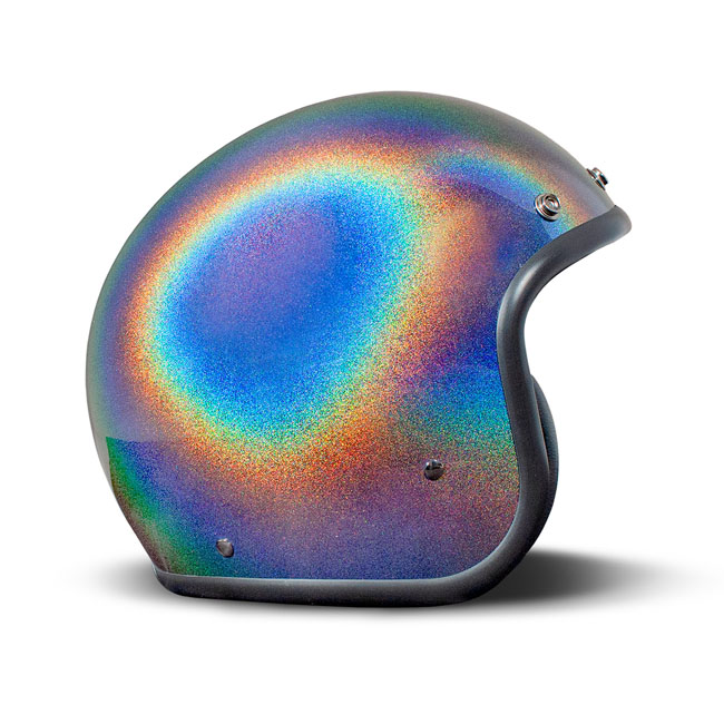 *10 WORKING DAYS EXTRA TRANSIT TIME* DMD Retro helmet Rainbow