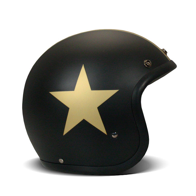 *10 WORKING DAYS EXTRA TRANSIT TIME* DMD Retro helmet Star Gold
