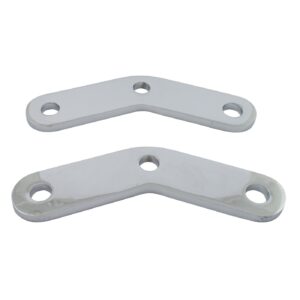 MCS Softail passenger peg riser brackets. Chrome