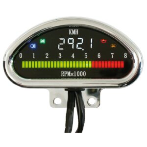 MCS Electronic cnc aluminum speedometer (kmh) chrome