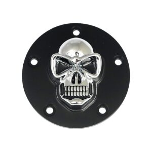 MCS Skull point cover. Black/chrome