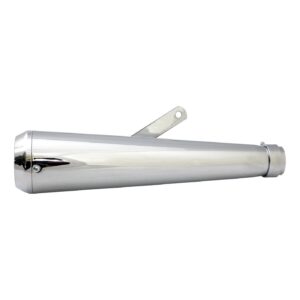 MCS Megaphone universal muffler 16.5" long chrome with TA tip