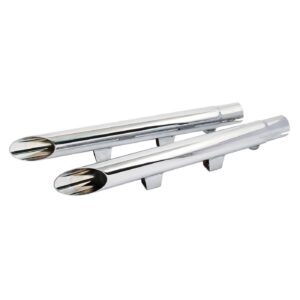 MCS 2" Drag Pipe slip-on extension set chrome