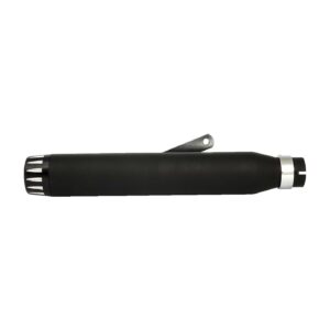 Highway Hawk Rage universal muffler 17" long black with black end cap