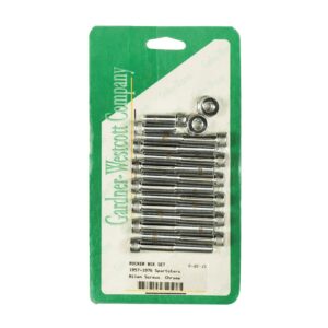 Gardner-Westcott GW, Sportster rocker box bolt kit. Allenhead, chrome
