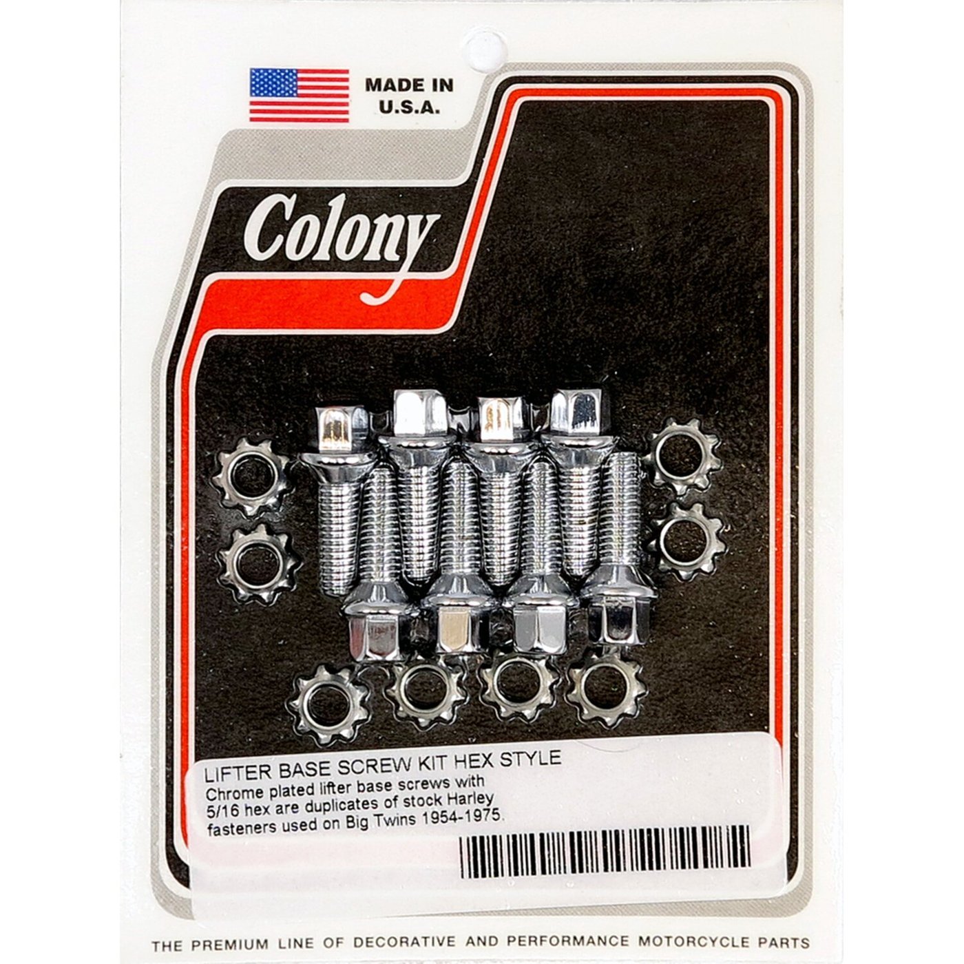 Colony Colony, tappet block mount kit. OEM style, chrome