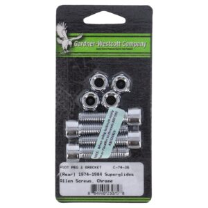 Gardner-Westcott Gardner-Westcott, foot peg & bracket mount kit. Rear. Chrome