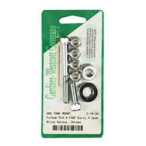 Gardner-Westcott Gas tank mount kit. Allen head. Chrome