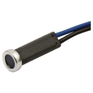 MCS Custom 5/16" LED indicator light. Blue lens