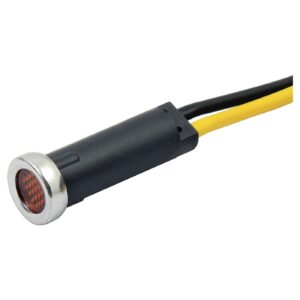 MCS Custom 5/16" LED indicator light. Amber lens