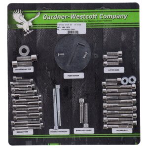 Gardner-Westcott Motor screw set, polished ss allen