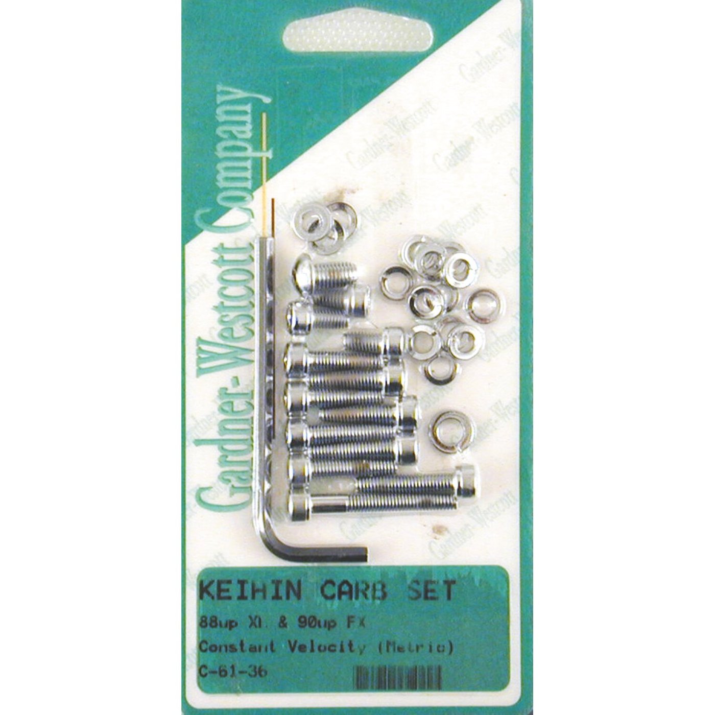 Gardner-Westcott GW, Keihin CV floatbowl mount kit. Chrome allen