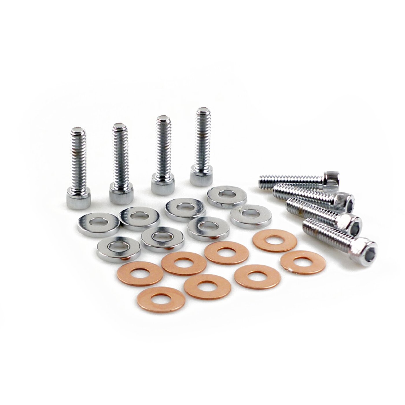 Gardner-Westcott GW, rocker box top bolt kit. Allen, chrome - Image 2