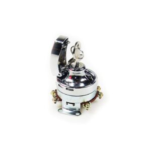 MCS FL style ignition switch, 'electronic'. flat key. Chrome