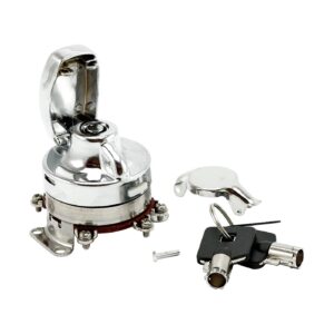 MCS FL style ignition switch, 'electronic'. round key, stainless