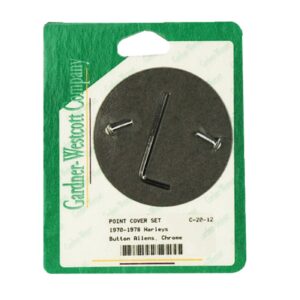 Gardner-Westcott GW, point cover mount kit . Chrome, buttonhead allen