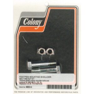 Colony Colony, foot peg mount kit. Chrome