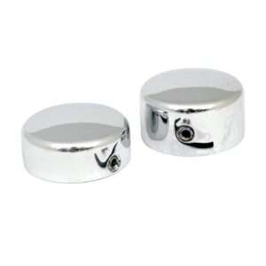 MCS Swingarm pivot bolt cover set. Chrome