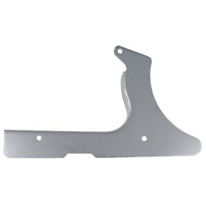 MCS Lower rear belt guard. Plain, Chrome