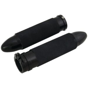 MCS Handlebar grip set, Bullet. Black