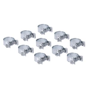 ABA Aba hose clamps, 17mm for 3/8" hose. Zinc plated