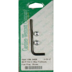 Gardner-Westcott Gardner-Westcott, fork slider & case drain screw kit