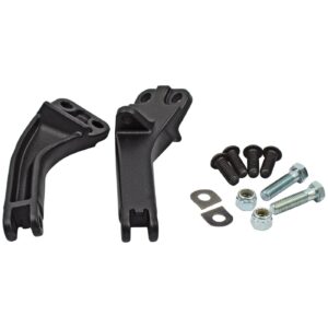 MCS Dyna passenger foot peg mount bracket kit. Black