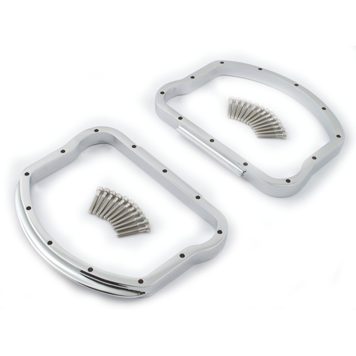 MCS Panhead rocker cover D-ring kit. Chrome