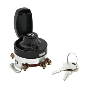 MCS FL style ignition switch, 'electronic'. flat key. Black