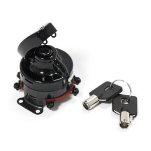 MCS FL style ignition switch, 'electronic'. round key, black