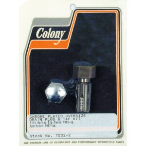 Colony Colony, oversized drain plug & tap kit, Domed Hex. Chrome