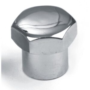 MCS Fork stem nut. domed. Chrome