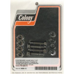 Colony Colony, rider floorboard hinge bolt mount kit. Hex