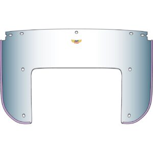 National Cycle National Cycle, Beaded 5-bolt lower window. Clear