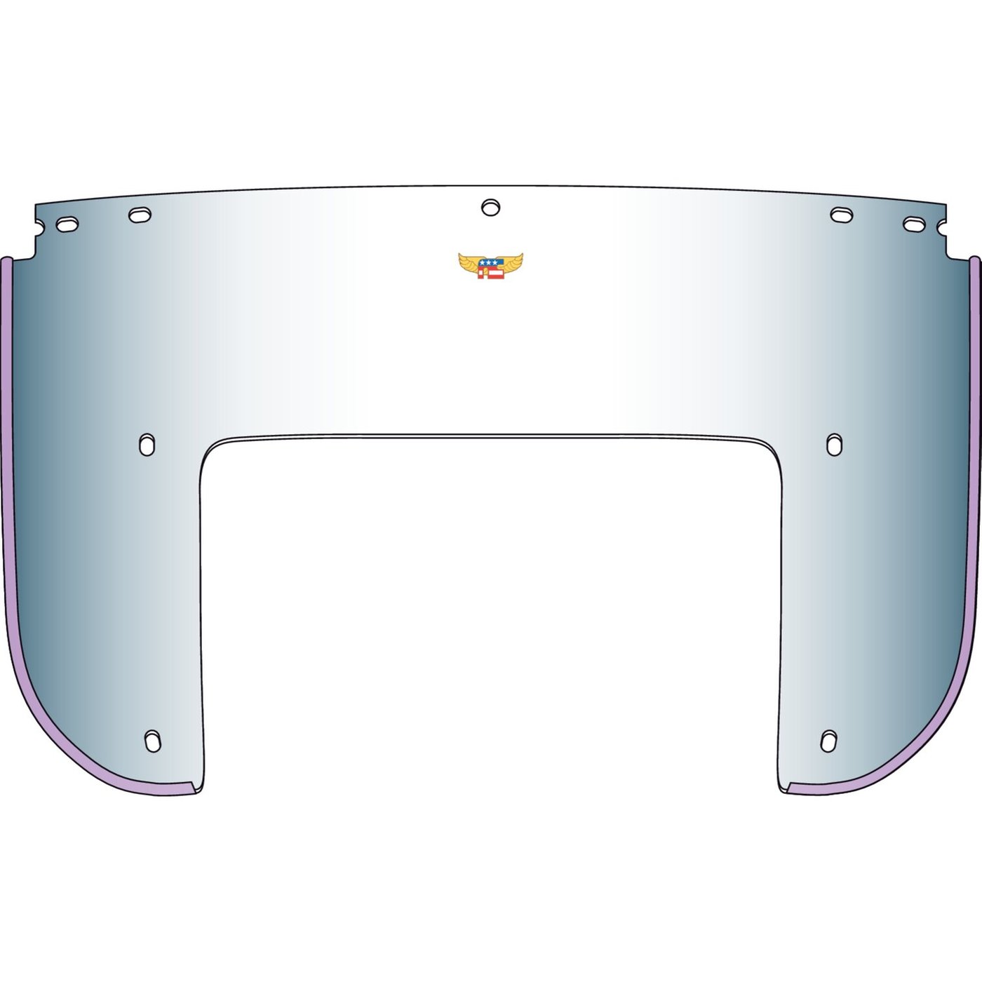 National Cycle National Cycle, Beaded 5-bolt lower window. Clear