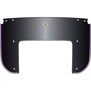 National Cycle National Cycle, Beaded 5-bolt lower window. Black