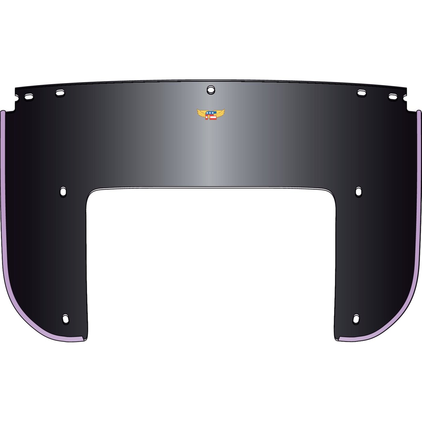 National Cycle National Cycle, Beaded 5-bolt lower window. Black