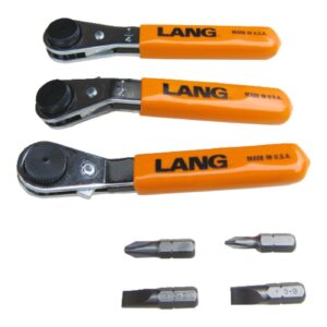 Lang Tools Lang Tools, mini ratcheting bit wrench. Straight