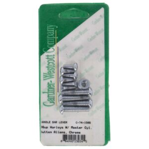 Gardner-Westcott Handlebar control screw kit, button chr