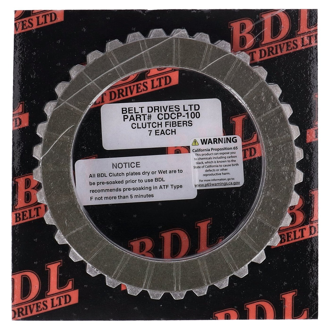 Belt Drives Ltd. BDL, friction plate set. Aramid