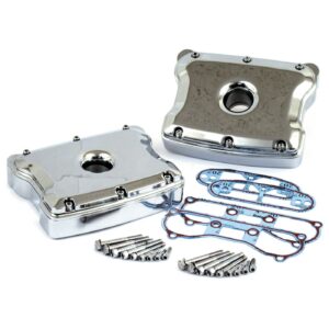 MCS Evo rocker covers set, custom style. Chrome