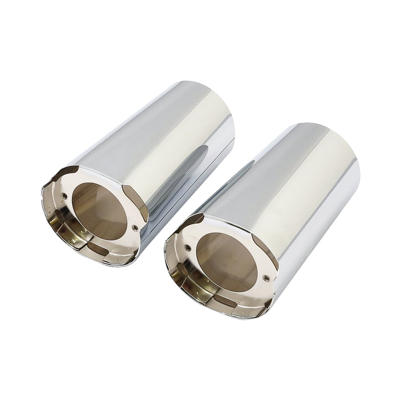 MCS Upper fork slider covers. +2". Chrome