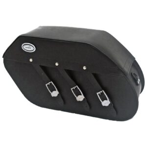 Ledrie Ledrie, reinforced rigid leather saddlebag set. 22 liter