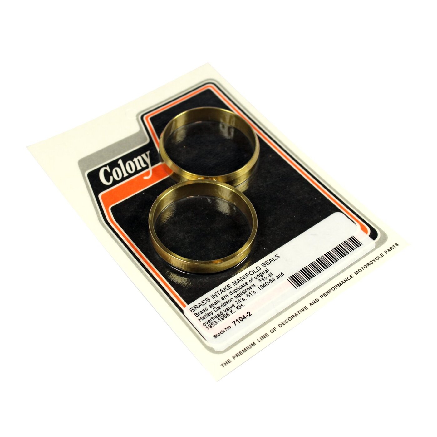 Colony Colony, manifold intake seals. Plumber style