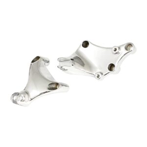 MCS Passenger footpeg mount bracket set. Chrome