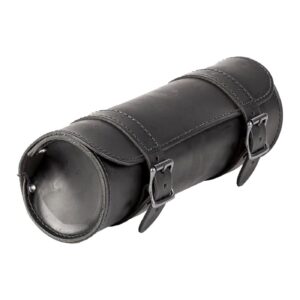 Ledrie Ledrie, leather tool roll. Black with black buckles. 1L.