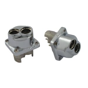 MCS 84-99 tappet block set front/rear. Chrome
