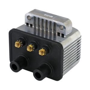 MCS Mini single fire coil. 12v, 3 ohm. Chrome