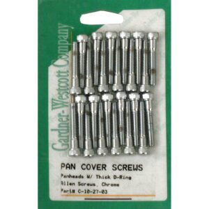 Gardner-Westcott GW, Panhead rocker cover screw kit. Chrome allen. Long
